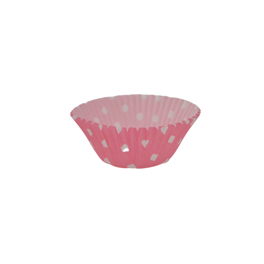 Capacillos #72 para Cupcakes 500 Piezas - Rosa Polka