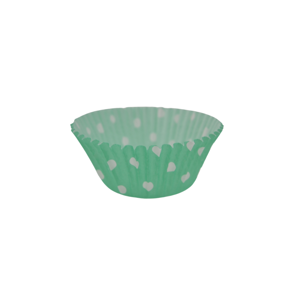 Capacillos #72 para Cupcakes 500 Piezas - Verde Polka