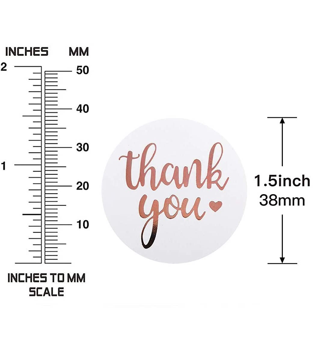 500 Etiquetas Auto-Adheribles Gracias/Thank You